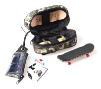Camo Fingerboard Storage Bag Zipper Stash Tote Carrying Case Organized Pouch
