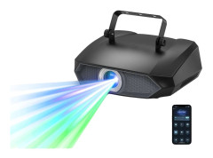 Laserljus, Fullfärgseffekter, DMX-kontroll,svart, EU-kontakt