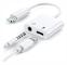2 in 1 Lightning Splitter hörlurar adapter Lightning to 3.5mm