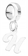 Silverberlocker med bokstaven Initial Sign Letter Initial H SILVER 925