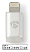 Lightning Adapter | Apple Lightning, 8-stifts | USB Micro-B Hona | Guldplaterad | Rund | Aluminium
