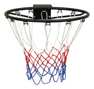 Premium svart basketkorg, hållbar stålkonstruktion med väderbeständig beläggning, professionell prestanda för bakgård och plan