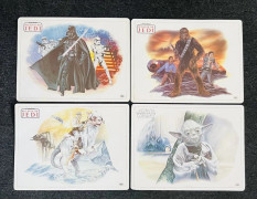 Star Wars Vintage ICARUS Table Placemats Collection Bundle X4 Return Jedi 1982