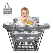 Babyskydd för kundvagn och barnstolsöverdrag 2 i 1, portabelt babyskydd för kundvagn, tvättbar i maskin
