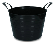 Emmer V-Trug Flexi Zwart 14 liter