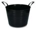 Emmer V-Trug Flexi Zwart 14 liter