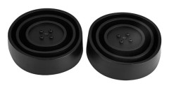 2 st svarta 90 mm LED-strålkastar gummiskal förseglat dammskydd