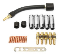 24 st 0,8 Kontakt MIG Svetstips Kit, Svetsmunstycke Förbrukningsartiklar Set Kompatibelt med Binzel 15AK Svetspistol