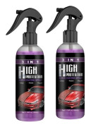 100ml Keramisk bilbeläggningsspray | Bilvaxkit för rabatt på exteriörvårdsprodukter, 2 st
