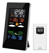 (Vit) Väderstation - ZGEER - Med sond - Inomhus Utomhus - Termometer - Hygrometer White