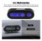 Digital bilklocka - FDIT - 2 i 1 LED-termometer - Svart