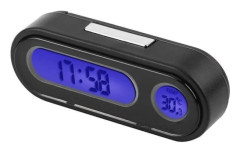 Digital bilklocka - FDIT - 2 i 1 LED-termometer - Svart