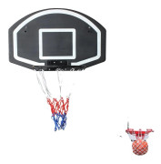 Basketbollring, Väggmonterad, Stabil Bakplatta,svart