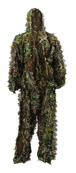 Pellor 3D kamouflage Ghillie kostym Jaktdräkt Huva Hunter Människor Barn Människor Barn Jacka Byxor Set