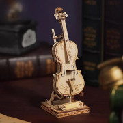 Atyhao DIY Modellbyggsatser 3D Träpussel Modellbyggsatser för Pojkar och Flickor Pusselspel Cello T 98666