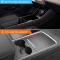 Tesla Model 3 Model Y 2021 2022 2023 Mittkonsol Wrap Kit Matt Svart Konsolskydd Inredningsdekor Wrap Kit för Tesla Tillbehör (Svart)