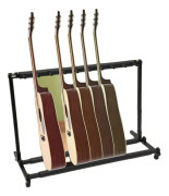 Gitarrställ, Järnkonstruktion, Justerbar Höjd, Håller 9 Gitarrer, Skyddande Svampsleeves, Stabil Design