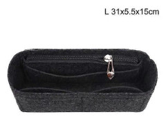Multi-Pocket Dam Insatsväska Handväska i filtmaterial