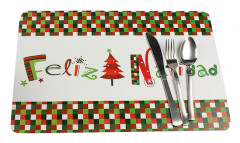 12 st Vattentäta Bordstabletter Glasunderlägg Matbord Mattor Juldekoration för Kök Restaurang letter