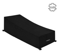 Vattentätt solstolsskydd med ventilationsöppningar 200x75x40/80cm Vindtätt Anti-UV 210D Oxfordtyg Däckstolsskydd Svart