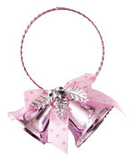 Julhängande Klockor Ornament, Julgransdekoration, Julklocka för Julhelgen pink