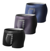 3 st/set Magneticeft Energifältsterapi Herrkalsonger Antibakteriella Bekväma Underkläder -c XL D