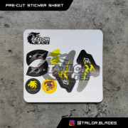 Precut Redesigned Sticker Sheet Only For Beyblade HMS Dark Effigy MS Custom