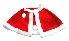 Jul Sjal Kappa Mantel Fru Jultomten Kappa Halloween Kostym Juldräkt