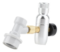 Hembryggd CO2 16g Regulator Laddare Kit Gasanslutning Hem Tappöl Kegerator(0-60 PSI)
