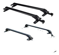 Takräcke, Aluminiumkonstruktion, Balk längd 1m, Maximal belastning 75kg, Kompatibel med 4-5 dörrars bilar, Icke-destruktiv installation