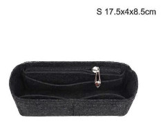 Multi-Pocket Dam Insatsväska Handväska i filtmaterial
