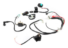 Elektrisk Start Motor Ledningsnät Kit Passar för 50cc 110cc 125cc PIT Quad Dirt Bike ATV vit