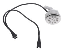 Badkar Luftmunstycke Lätt att Installera Plast 6 Håls RGB Badkar Luftbubbelmunstycke för SPA-tillbehör