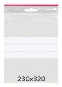 Blixtlåspåse Zippåse - Skrivfält - 230x320 mm - 100 st