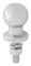 dragkula 50 mm rakt stål M16 x 55 mm silver