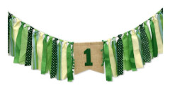 Färgglad tofs Barnstolsbanner Färgglad tofsbanner STIL