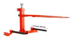 Hay Spear, 725 kg Viktkapacitet, 2 Stabiliserande Spetsar, 99 cm Längd,49in 2x17.5in röd