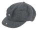 Brixton - Grå flatcap Keps - Brood Grey/Black Snap Cap @ Hatstore