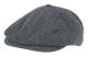 Brixton - Grå flatcap Keps - Brood Grey/Black Snap Cap @ Hatstore