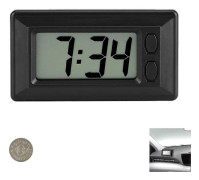 Klocka Bil Klocka LCD Digital Klocka Mini Klocka Bilklockor för Instrumentbräda Lättläst Datum Tid Stora Siffror Batteridriven