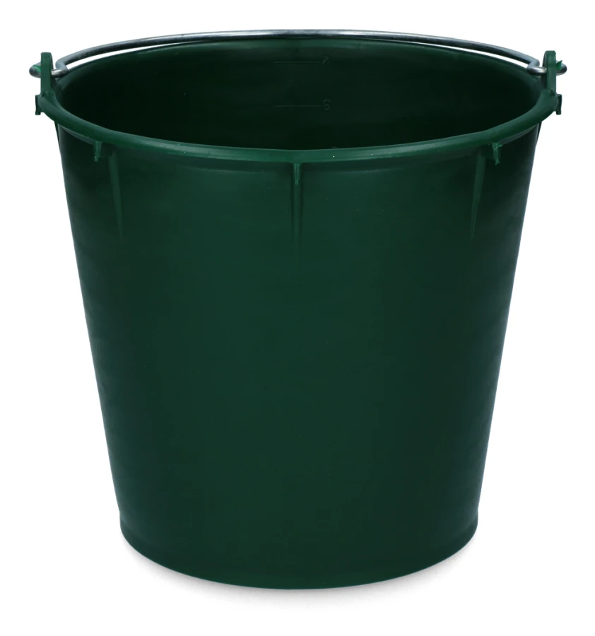 Hink 7 l med handtag grönt