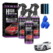 Högskyddande 3-i-1 Bil, Högskyddande Snabb Bilbeläggningsspray för Karosseri, Reparerar Lätt (3 ST)