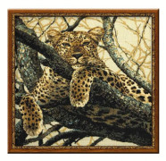 Broderikit Riolis "Leopard" 60x60 cm