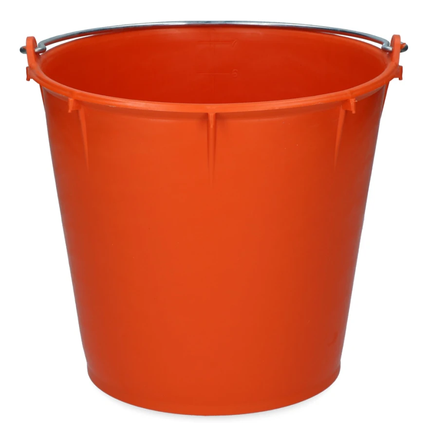 Hink 7 l med handtag orange
