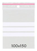 Lynlåspose 100x150mm T-64 m/skrivefelt - (karton á 1000 stk.)