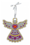 Broderikit MP Studia "Filtleksak "Ängel"" 11x11 cm