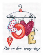 Broderikit RTO "Ta på dig kärlek varje dag" 22x27 cm