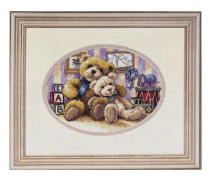 Broderikit Dimensions "Varm & luddig" 18x13 cm