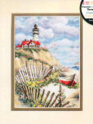 Broderikit Dimensions "Klippfyr" 13x18 cm