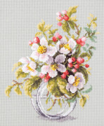 Broderikit Magic Needle "Blommande äppelträd" 18x23 cm